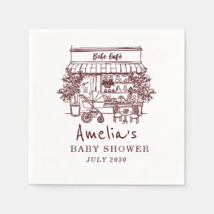 Baby ist im Anmarsch Home-Cafe-Themen-BABY-Shower Serviette