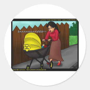 Baby ist langweilig Lustige Geschenke T-Shirts & S Runder Aufkleber