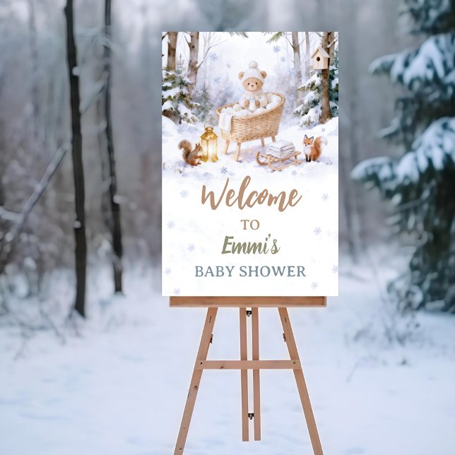 Baby, It’s Cold Outside Winter Woodland  Poster (Von Creator hochgeladen)