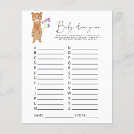 Baby Item Game. Baby Shower Game