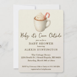 Baby, it's Cocoa Outside Baby Shower Invitation Einladung