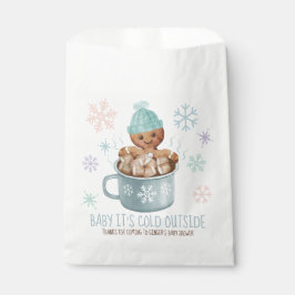 Baby It's Cold Cookie & Cocoa Boy Baby Shower Geschenktütchen