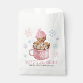 Baby It's Cold Cookie & Cocoa Girl Baby Shower Geschenktütchen