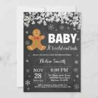 Baby its Cold Outdoor Gingerbread Man Baby Shower