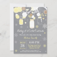 Baby its Cold Outdoor Mason Jar Baby Shower