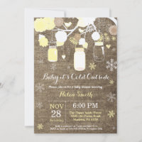 Baby its Cold Outdoor Mason Jar Baby Shower
