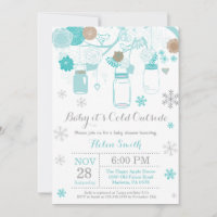 Baby its Cold Outdoor Mason Jar Baby Shower