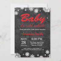 Baby its Cold Outdoor Snowflake Baby Shower