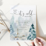 Baby its cold outside baby shower einladung<br><div class="desc">Baby its cold outside baby shower Invitation. Gender Neutral Baby Shower Invitation.
Matching items available.</div>