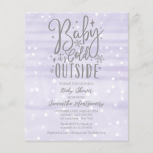 Baby It's Cold Outside Baby Shower Einladung