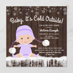 Baby its Cold Outside Baby Shower Einladungen
