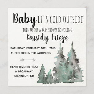 Baby It's Cold Outside Baby Shower Einladungen
