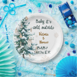 Baby It's Cold Outside Baby Shower  Pappteller
