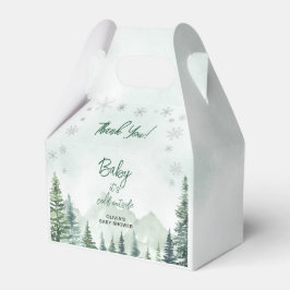 Baby it's Cold Outside Baby Shower Thank You Geschenkschachtel