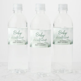 Baby it's Cold Outside Baby Shower Wasserflaschenetikett