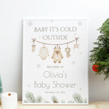Baby It's Cold Outside Baby Shower Willkommen
