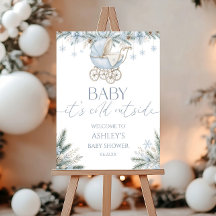 Baby It's Cold Outside Baby Shower Willkommensschi