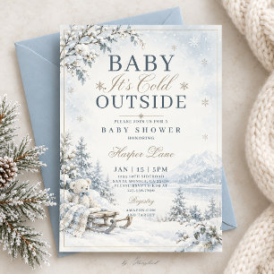 Baby It's Cold Outside Babyparty Einladung
