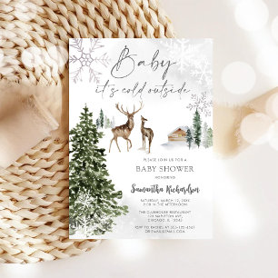 Baby It's Cold Outside Babyparty-Einladung Einladung