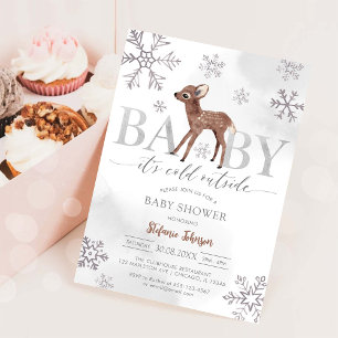 Baby It's Cold Outside Babyparty-Einladung Einladung