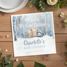 Baby it's cold outside Blue Forest Baby Shower