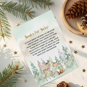 Baby It's Cold Outside Bücher für Baby Shower Begleitkarte