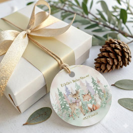 Baby It's Cold Outside Cute Winter Woodland Geschenkanhänger