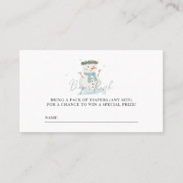 Baby It's Cold Outside Duwer Diaper Raffle Ticket