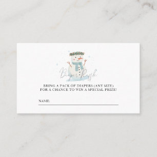 Baby It's Cold Outside Duwer Diaper Raffle Ticket
