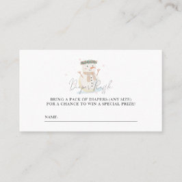 Baby It's Cold Outside Duwer Diaper Raffle Ticket