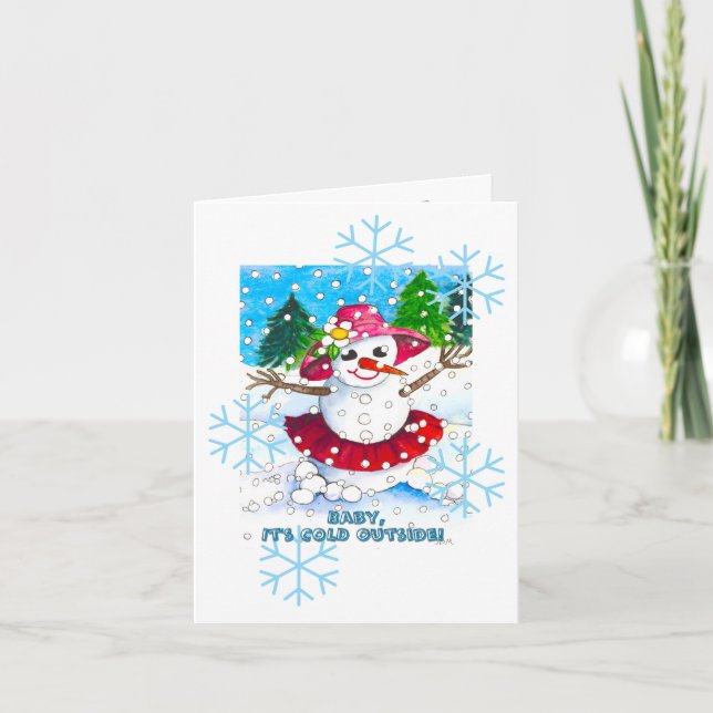 Baby It's Cold Outside! Party Supplies Einladung (Vorderseite)