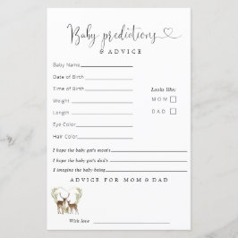 Baby It's Cold Outside Predictions Advice Card