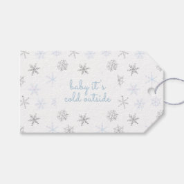 Baby It's Cold Outside Snowflake Danke Geschenkanhänger