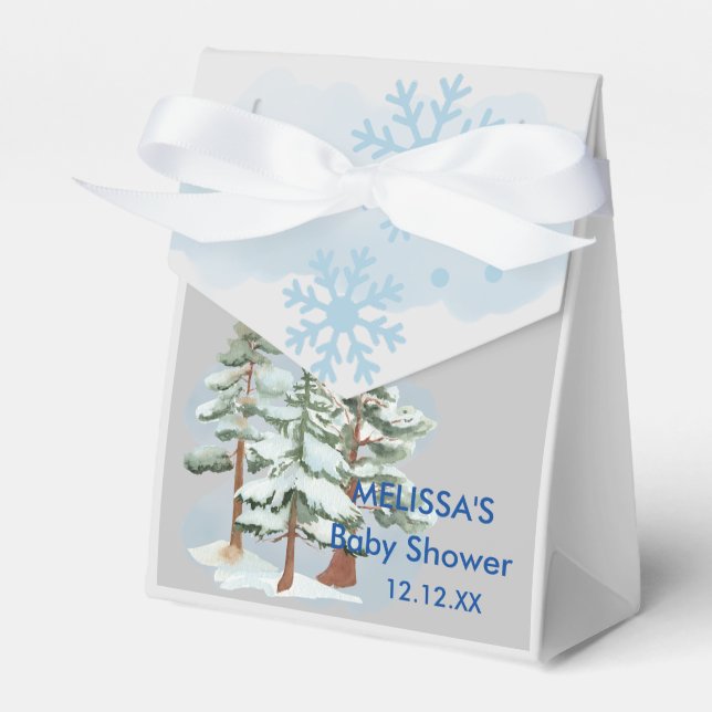 Baby its cold outside snowflake winter forest geschenkschachtel (Vorderseite)