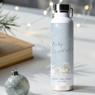 Baby, It's Cold Outside Teddybär Elegant Verschnei Trinkflasche