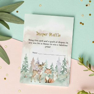 Baby It's Cold Outside Windel-Raffel Baby-Party Begleitkarte