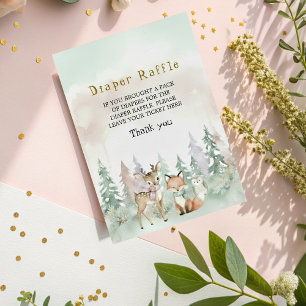 Baby It's Cold Outside Windel-Raffel Baby-Party Begleitkarte