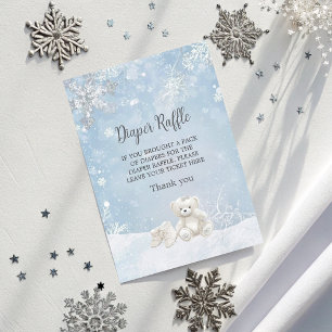 Baby It's Cold Outside Windel-Raffel Baby-Party  Begleitkarte