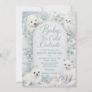 Baby It's Cold Outside Winter Baby Shower Einladung