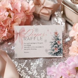 Baby it's cold outside Winter Diaper Raffle Shower Begleitkarte