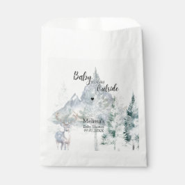 Baby Its Cold Outside Winter Evergreen Baby Shower Geschenktütchen
