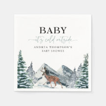 Baby It's Cold Outside Winter Forest Baby Shower