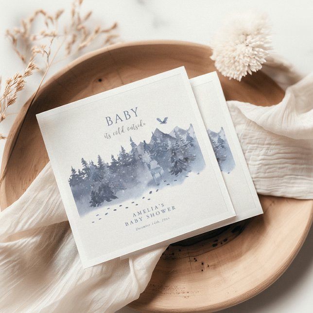 Baby It's Cold Outside Winter Napkins Serviette (Von Creator hochgeladen)