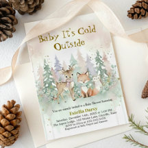 Baby It's Cold Outside Winter-Wald-Baby-Party