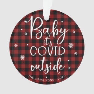 Baby It's Covid Outside Pandemie Lustiges Weihnach Ornament