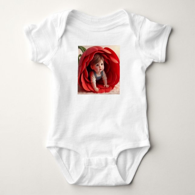 Baby Jersey Bodysuit Baby Strampler (Vorderseite)