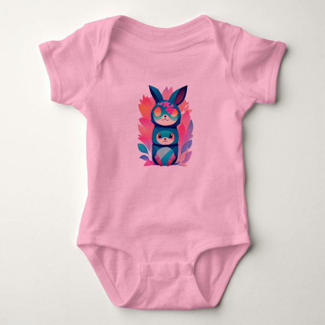 Baby Jersey Bodysuit Baby Strampler (Vorderseite)