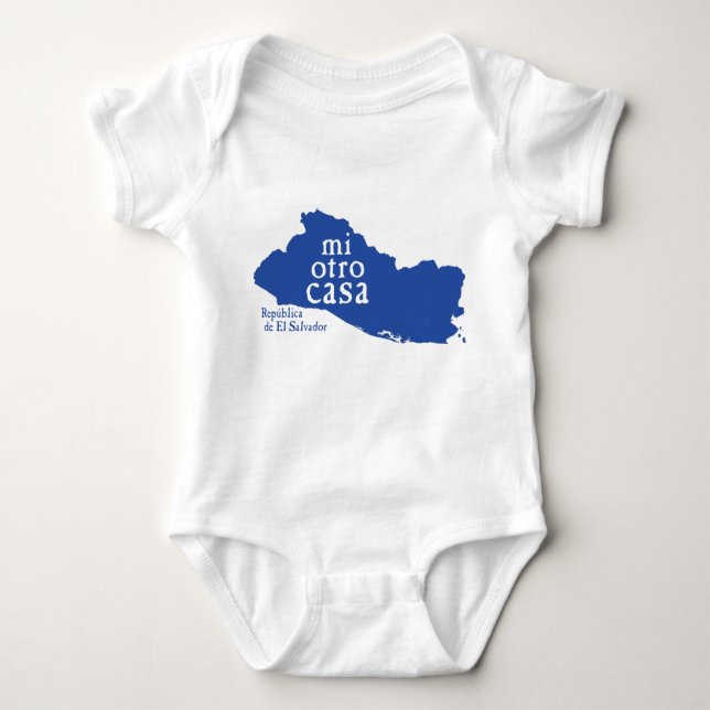 Baby-Jersey-Bodysuit EL SALVADOR Baby Strampler (Vorderseite)