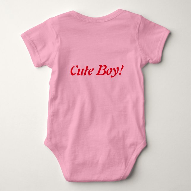 Baby Jersey Bodysuit für Kleinkinder Strampler (Rückseite)