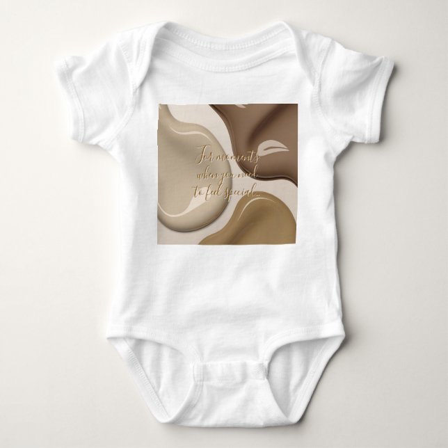 Baby Jersey Bodysuit in stilvoller Grafik Baby Strampler (Vorderseite)